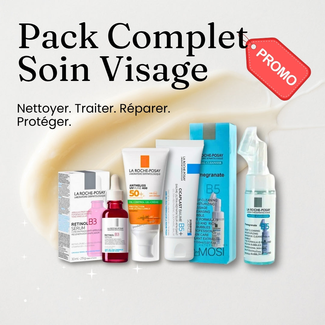 🧴 Pack Soin Complet Visage – La Roche-Posay (4 soins essentiels)